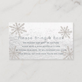 Silver Snowflakes Bitte bringen Sie eine Book Card Begleitkarte