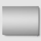 Silver Snowflakes Crystals Blue Pearls Hochzeit Gästebuch (Rückseite)