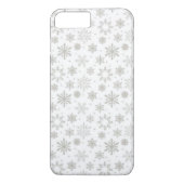 Silver Snowflakes Design iPhone Case (Rückseite)