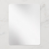 Silver Snowflakes Empfang Begleitkarte (Rückseite)