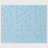 SILVER SNOWFLAKES GESCHENKPAPIER (Flach)