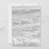 Silver Snowflakes Gray Baby Dusche Danke Karte (Rückseite)