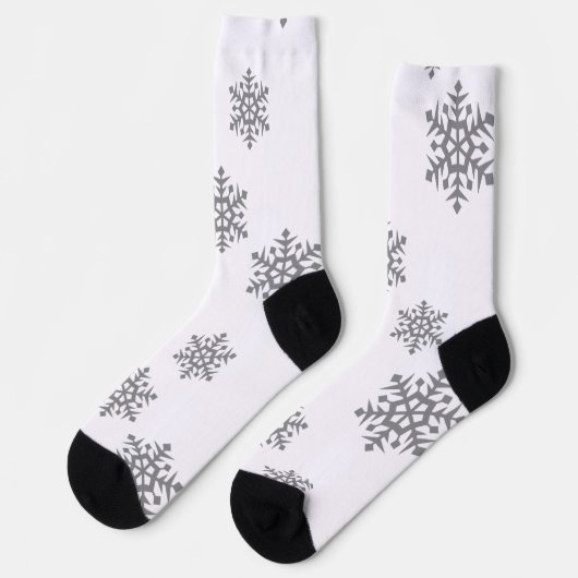 Silver Snowflakes Socken (Linkes Detail)