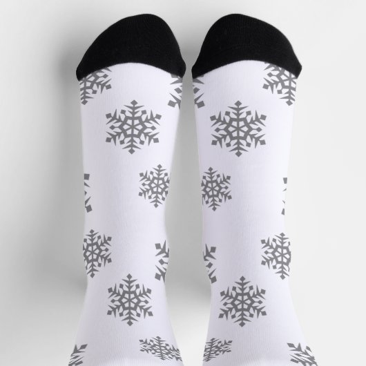 Silver Snowflakes Socken (Oben)