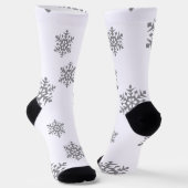 Silver Snowflakes Socken (Gewinkelt)