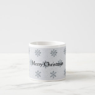 Silver Snowflakes Weihnachten Espressotasse
