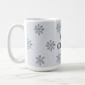 Silver Snowflakes Weihnachten Kaffeetasse (Links)