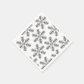 Silver Snowflakes Weihnachten Napkins Serviette (Ecke)