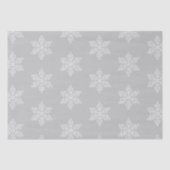 Silver Snowflakes Weihnachten Seidenpapier (Vorderseite)
