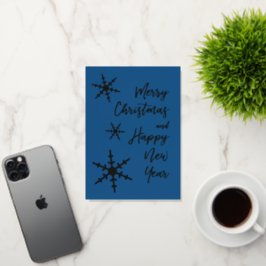 Silver Snowflakes Weihnachtsfest Neues Jahr Blau