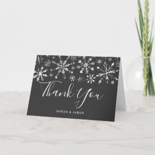 Silver Snowflakes Winter Wedding Danke