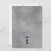 Silver Soirée: Ein blühender blauer Empfang Einladung (Rückseite)