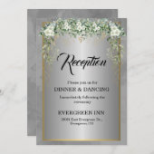 Silver Soirée: Eine blühende Affäre Einladung (Vorne/Hinten)