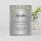 Silver Soirée: Eine blühende blaue Affäre - Einlad Einladung (Stehend Vorderseite)
