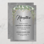 Silver Soirée: Eine blühende blaue Affäre - Einlad Einladung (Vorne/Hinten)