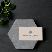 Silver Spade Symbol Business Card Visitenkarte