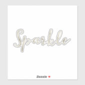 Silver Sparkle Aufkleber (Blatt)