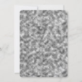 Silver Sparkle Brautparty Einladung (Rückseite)