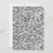 Silver Sparkle Brautparty Einladung (Rückseite)