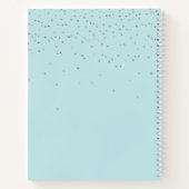 Silver Sparkle Butterfets Ihr Foto Notizblock (Rückseite)