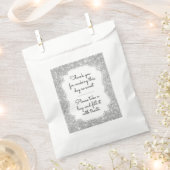 Silver Sparkle Candy Bar Buffet Gastgeschenk Hochz Geschenktütchen (Ausgeschnitten)