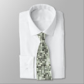 Silver Sparkle Disco Sequel Neck Tie Krawatte (Gebunden)