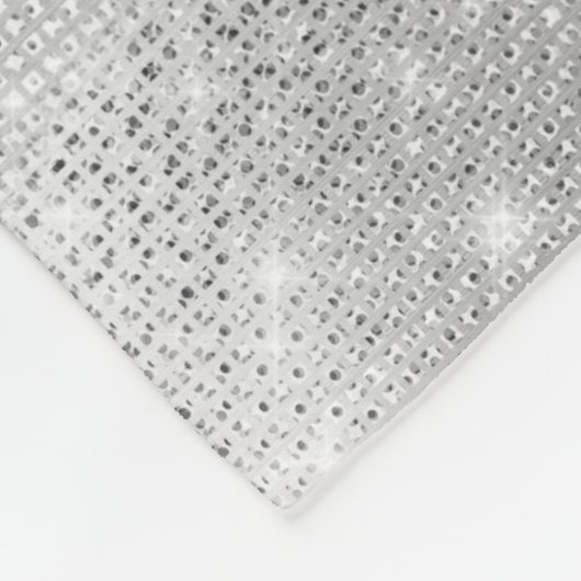 Silver Sparkle Fleecedecke (Ecke)