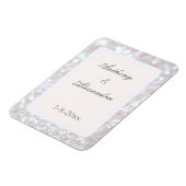 Silver Sparkle Flexible Foto Magnet (Linke Seite)