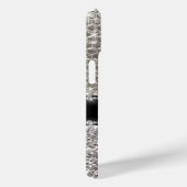 Silver Sparkle Glam Bling Personalisiert Metal Case-Mate iPhone Hülle (Rückseite / Rechts)