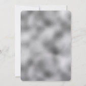 Silver Sparkle Glam Einladung (Rückseite)