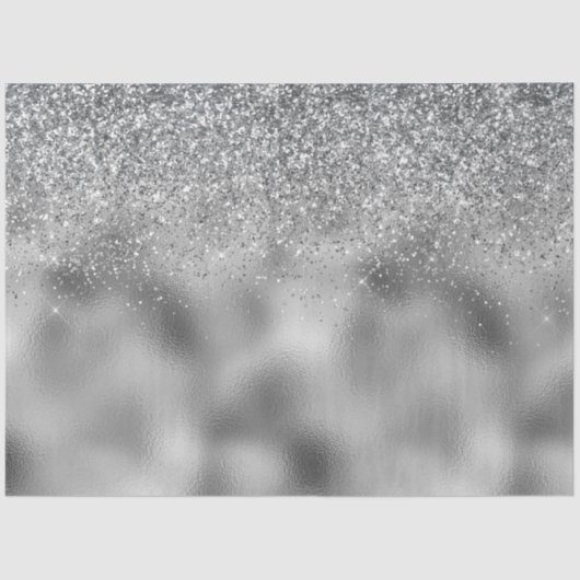 Silver Sparkle Glam Seidenpapier (Vorderseite)