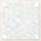 Silver Sparkle Glasuntersetzer (Rückseite)