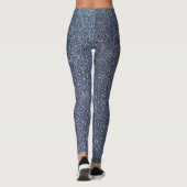 Silver Sparkle Glitzer Leggings (Rückseite)