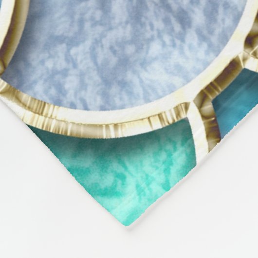 Silver Sparkle Glitzer Mermaid Scales Fleecedecke (Ecke)