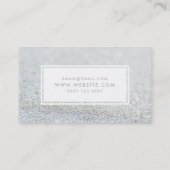 Silver Sparkle Glitzer Nail Artist Visitenkarte (Rückseite)