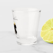 Silver Sparkle Glitzy Glitter Schnapsglas (Rechts)