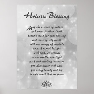 Silver Sparkle Holistic Sessing Poster