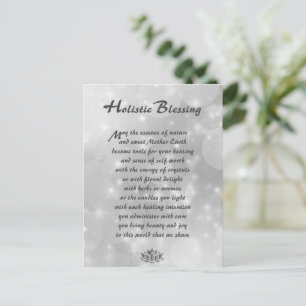 Silver Sparkle Holistic Sessing Postkarte