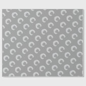 Silver Sparkle Letter C Geschenkpapier (Flach)