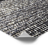 Silver Sparkle Modern Glam Sequins Party Banner Poster (Ecke)