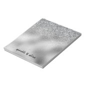 Silver Sparkle Notizblock (Rotiert)
