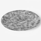 Silver Sparkle Pappteller (Schrägansicht)