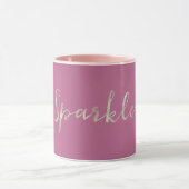 Silver Sparkle Pink Tasse (Zentrum)