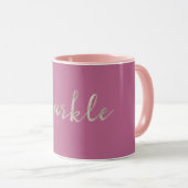 Silver Sparkle Pink Tasse (VorderseiteRechts)