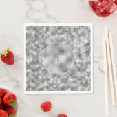 Silver Sparkle Serviette (Beispiel)