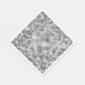 Silver Sparkle Serviette (Ecke)