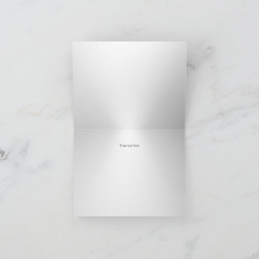 Silver Sparkle Snowflake Danke Karte (Innenseite)