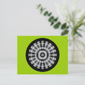 Silver Spheres Dartboard Postkarte (Stehend Vorderseite)