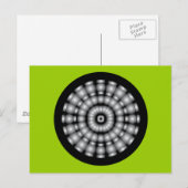 Silver Spheres Dartboard Postkarte (Vorne/Hinten)