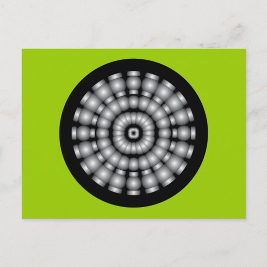 Silver Spheres Dartboard Postkarte (Vorderseite)